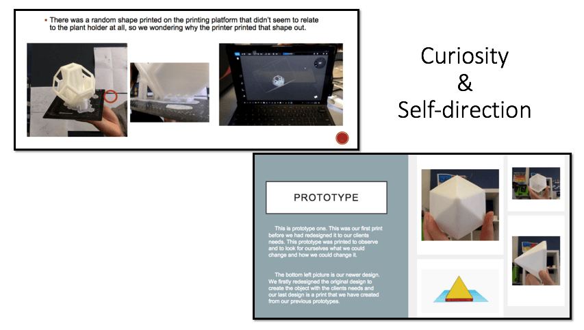 Student curiosity and self-direction.